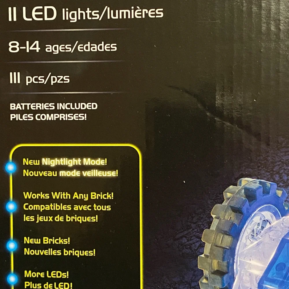 Race Car 8-in-1 Building Set Laser Pegs LED Lights Imagination Racing Kit